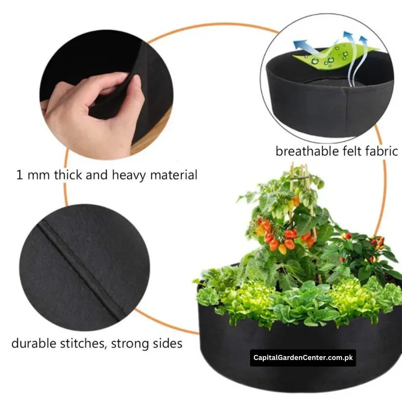 Raised Bed Grow Bag No Handle 36*12 Inches
