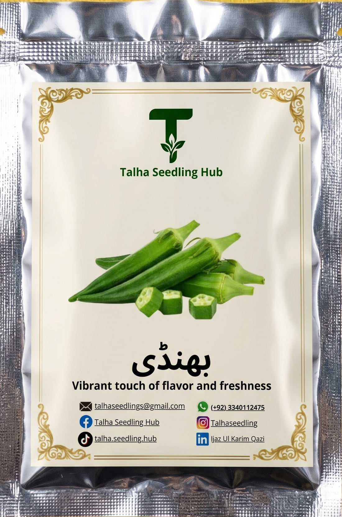 F1 Hybrid Bhindi 50+ Seeds