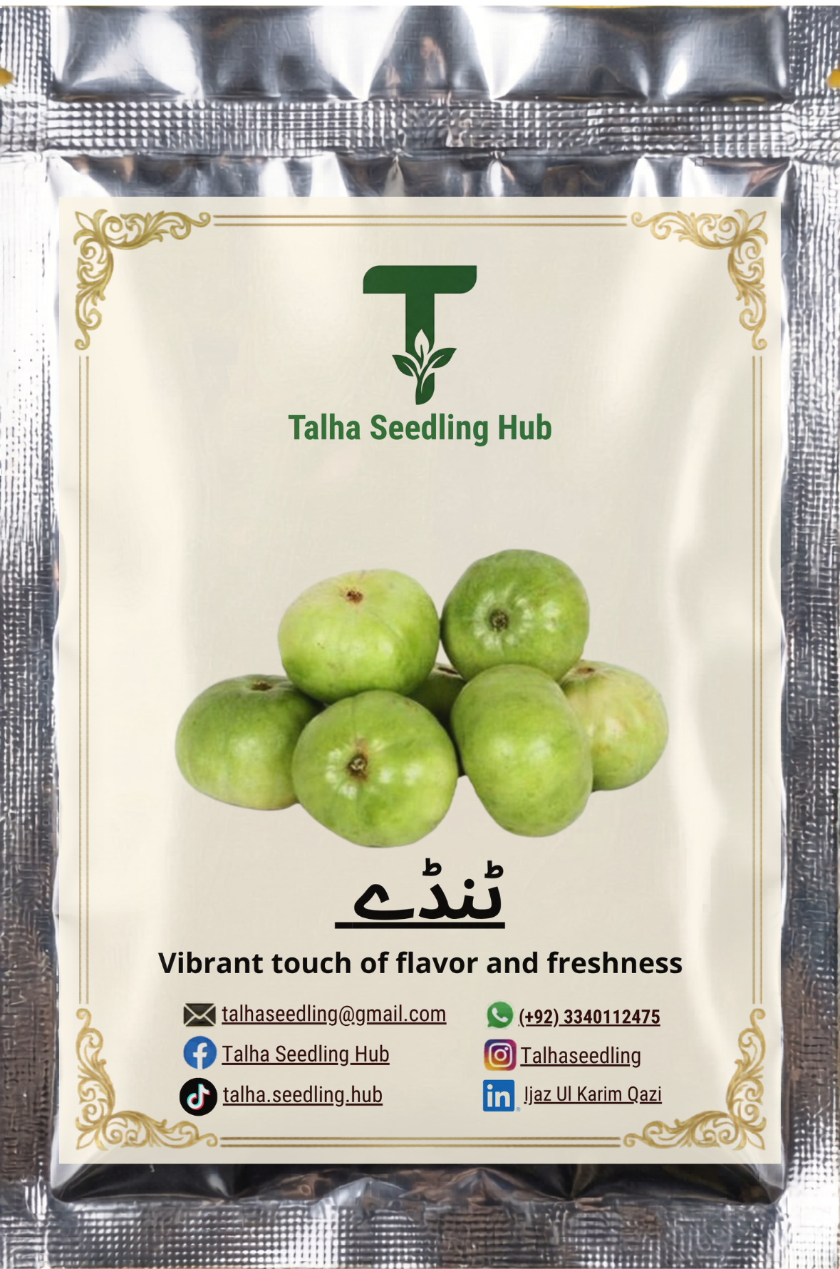 F1 Hybrid Desi Tinday 20 Seeds
