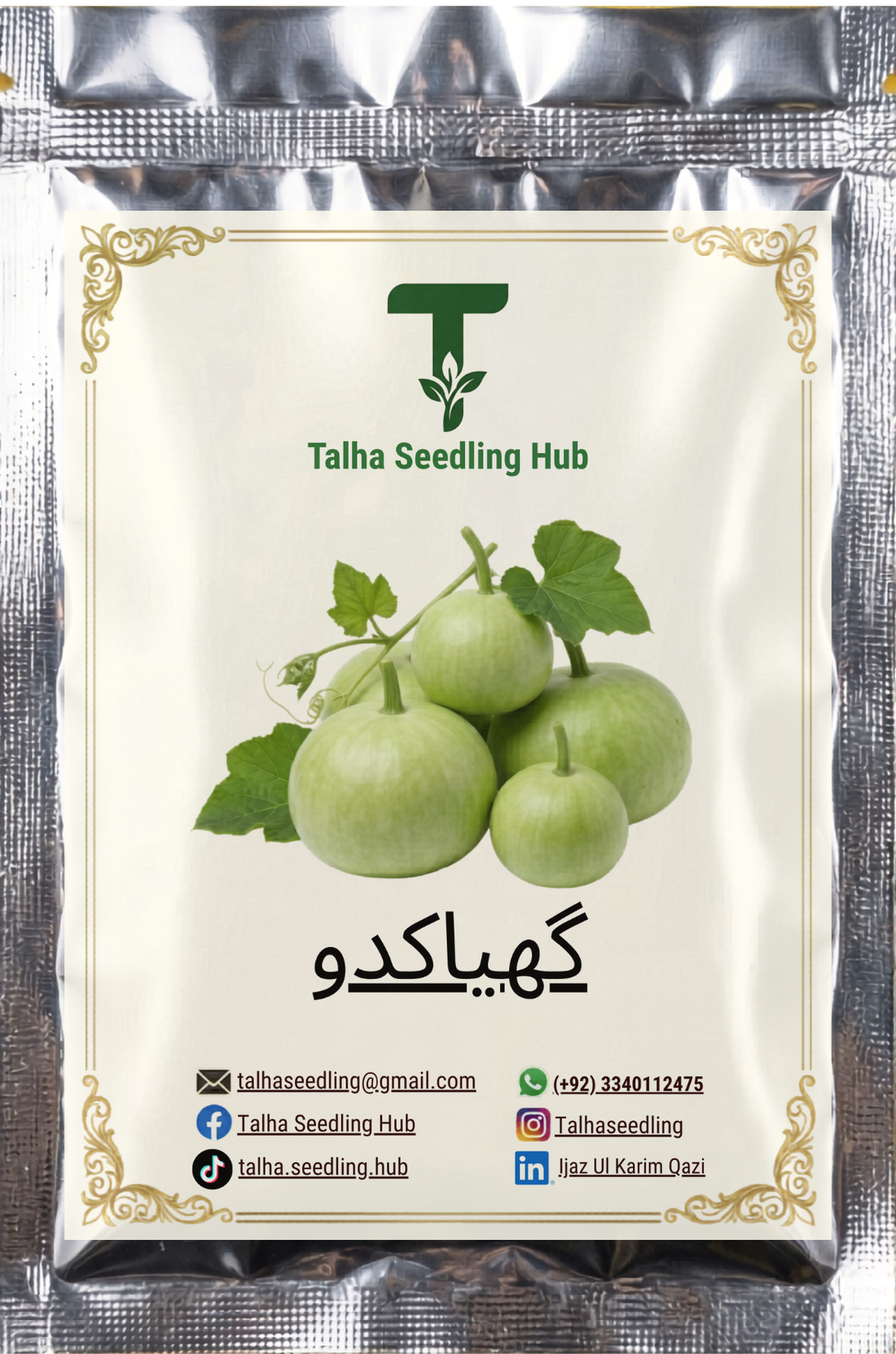 F1 Hybrid Ghia Kaddu 10 Seeds