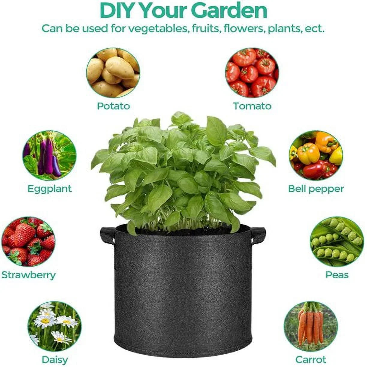 20 Gallon Grow Bag With 4 Handles